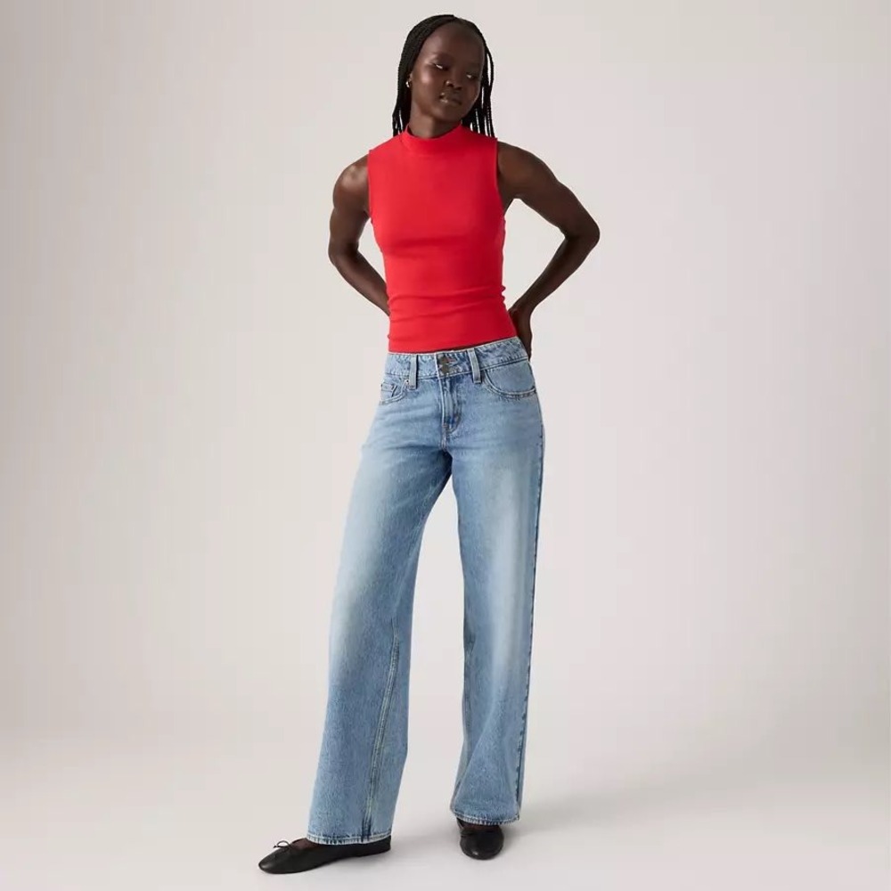 Levi's Superlow Loose Jeans Women Baggy Y2K 24 x 32 Light Wash New With Tags